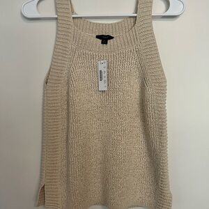 J. Crew Textured Knit Sweater in Cream